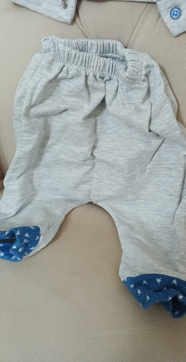 Gri Bebek Sweatshirt ve Pantolon Takımı - Görsel 2