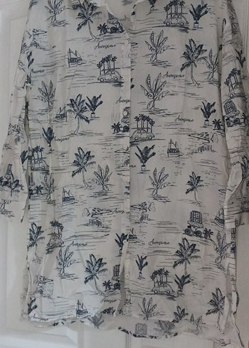 Uzun Kollu Bohem Pamuk Gömlek - Görsel 2