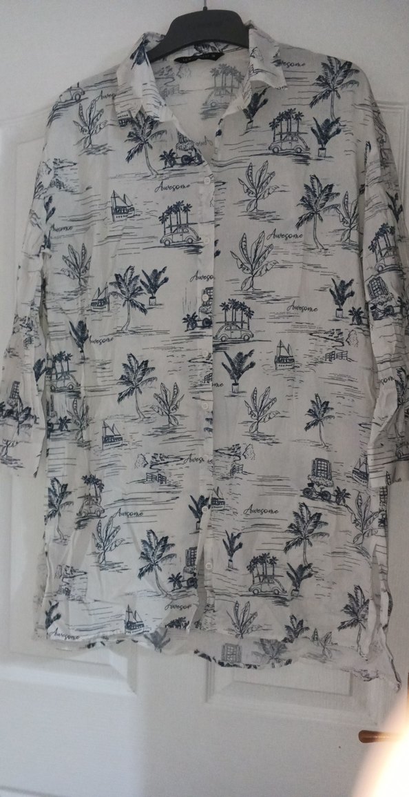 Uzun Kollu Bohem Pamuk Gömlek - Görsel 2