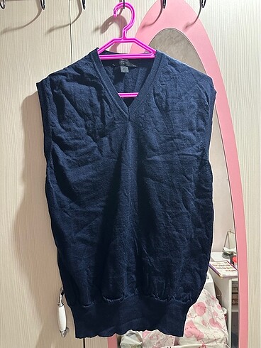 Unisex Lacivert Triko Süveter