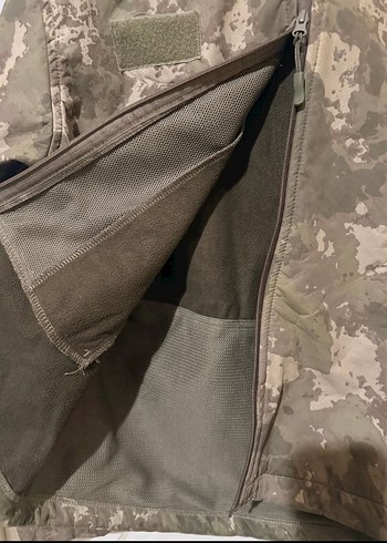 Kapüşonlu Kamuflajlı Erkek Ceket - Görsel 3