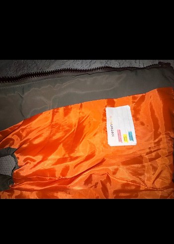 Kapüşonlu Erkek Çocuk Haki Yelek - Görsel 4