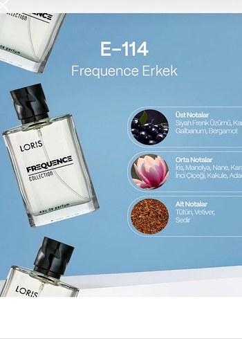 LORIS FREQUENCE Fresh Erkek Parfümü E-114 - Görsel 4