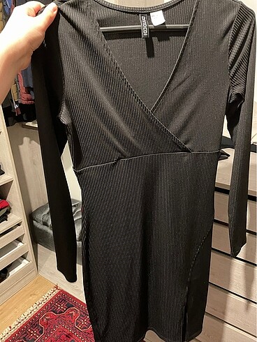 38 Beden siyah Renk H&M Elbise