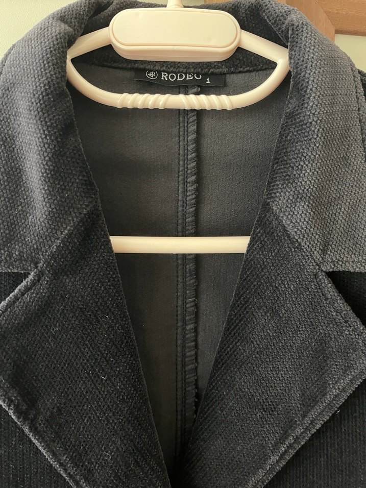 Düğmeli Siyah Kadın Süet Blazer Ceket - Görsel 3