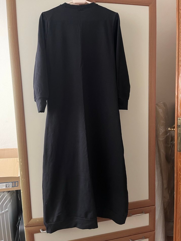 Nakışlı Bohem Uzun Kollu Elbise - Görsel 2