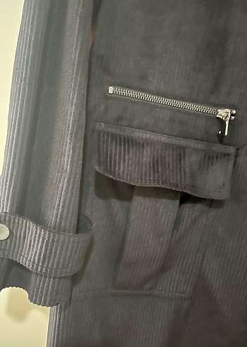 Siyah Süet Uzun Kadın Trençkot - Görsel 3