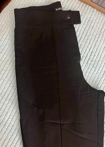 Düz siyah Kadın Kumaş Pantolon - Görsel 2