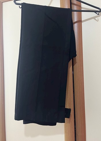 Düz siyah Kadın Kumaş Pantolon - Görsel 4