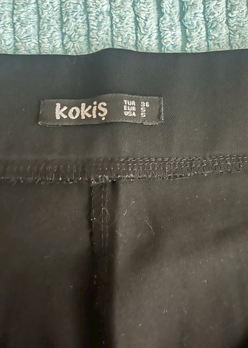 Düz siyah Kadın Kumaş Pantolon - Görsel 5