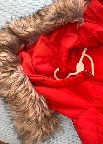 Kırmızı Fermuarlı Kadın Kışlık Ceket - Görsel 5