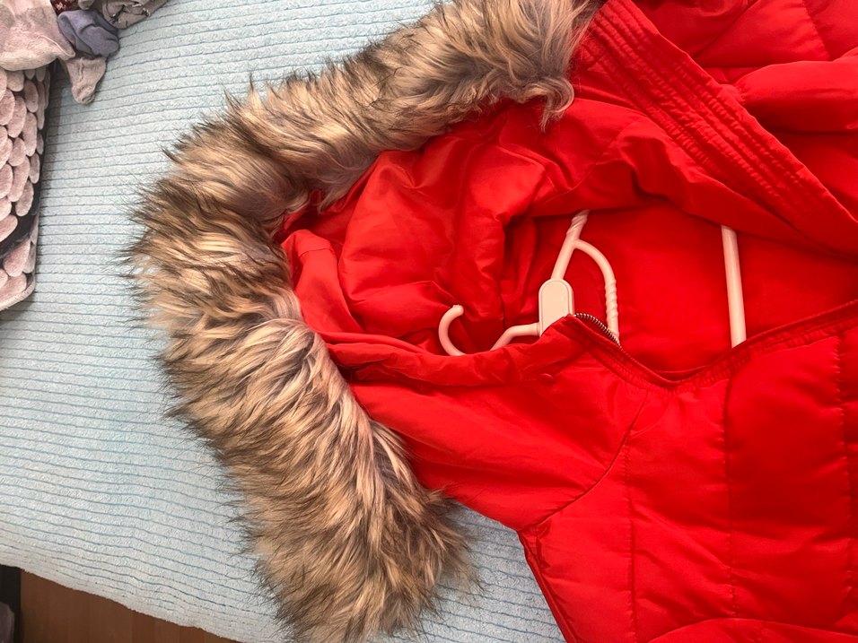 Kırmızı Fermuarlı Kadın Kışlık Ceket - Görsel 5