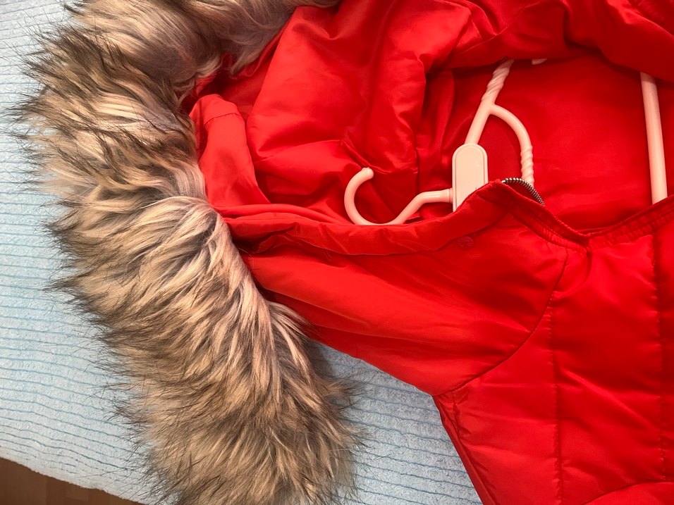 Kırmızı Fermuarlı Kadın Kışlık Ceket - Görsel 4