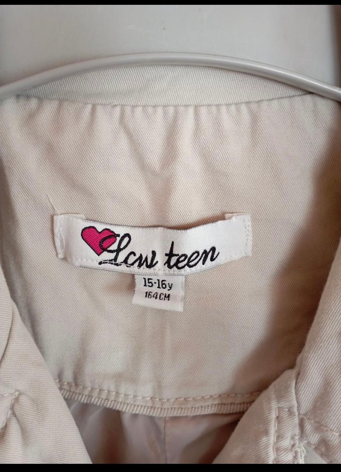 Bej Düğmeli Kadın Trençkot - Görsel 3