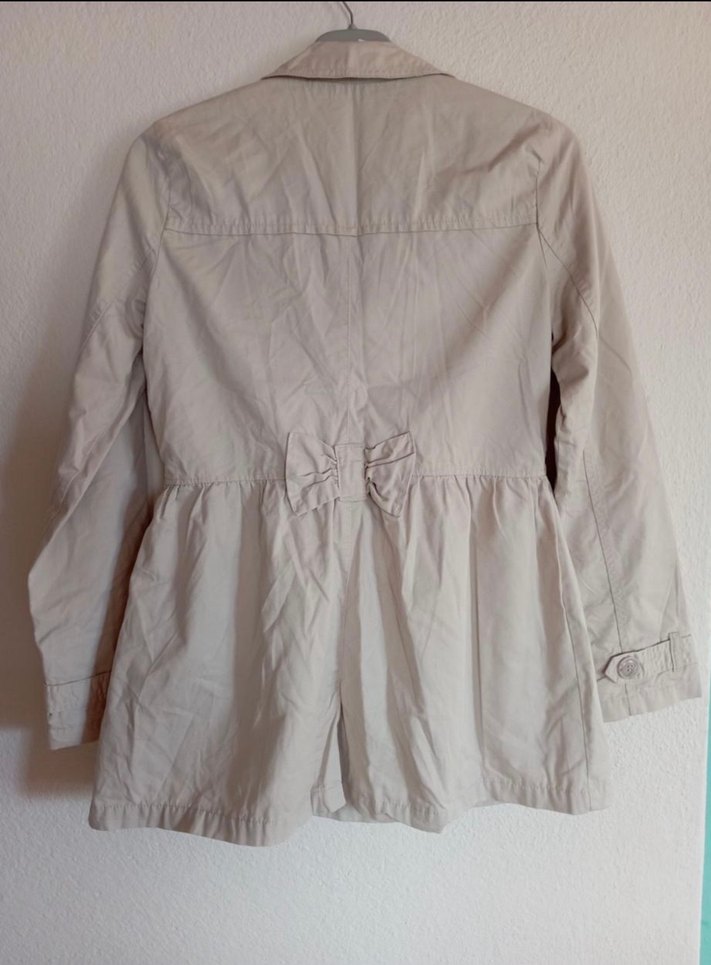 Bej Düğmeli Kadın Trençkot - Görsel 2