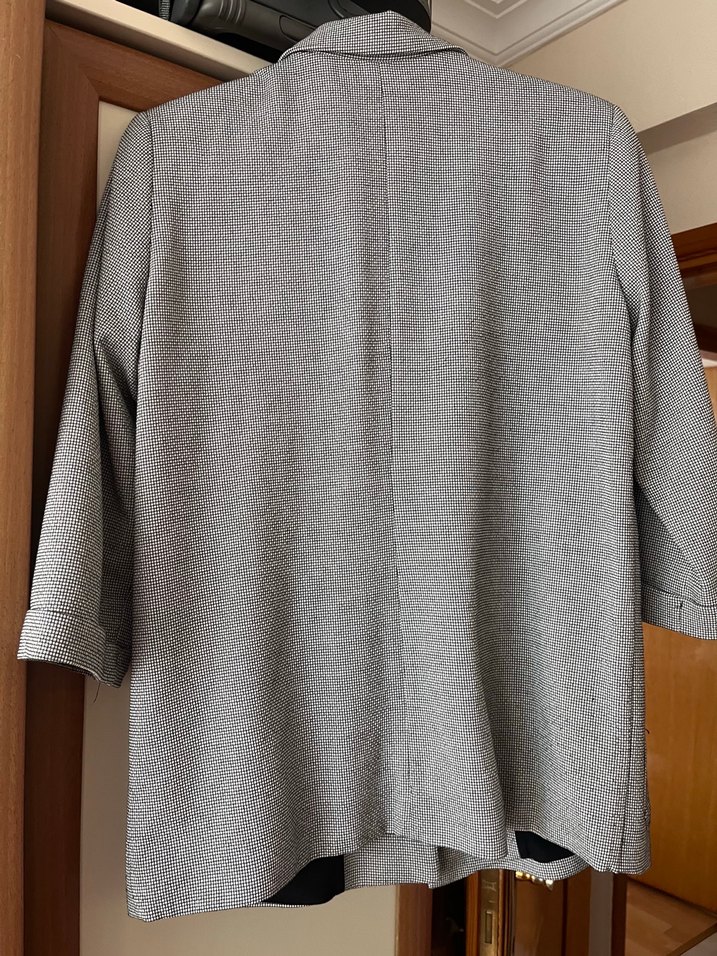 Düğmeli Gri Kadın Blazer Ceket - Görsel 3