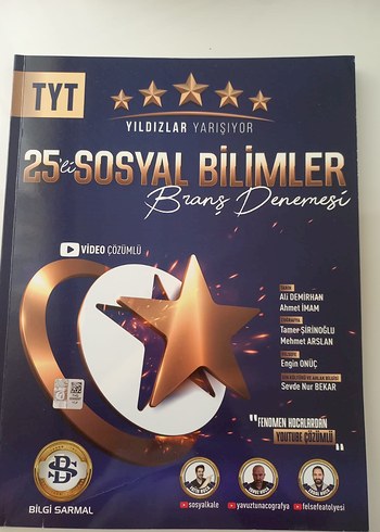TYT 25'li Sosyal Bilimler Branş Denemesi Kitabı