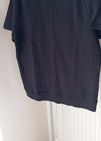 Erkek Siyah pamuklu Kısa Kollu Tişört