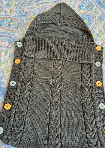 El örgüsü bebek taşıma tulum battaniyesi