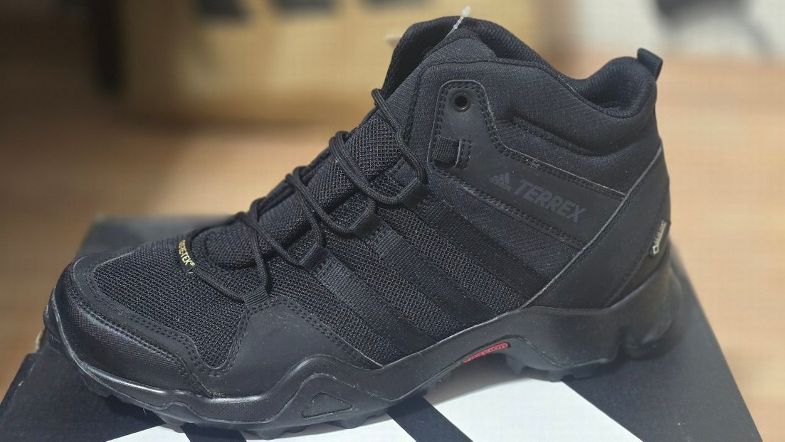 Adidas GORETEX Siyah Bağcıklı Erkek Outdoor Spor Ayakkabı - Görsel 2