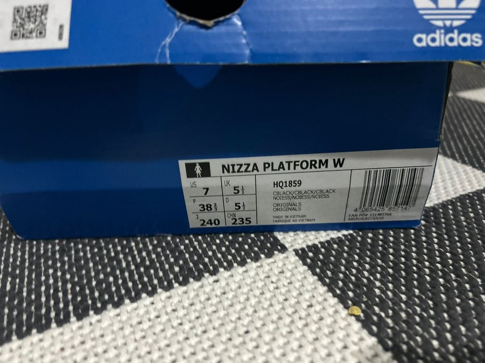 Adidas NİZZA Patform Pembe Zebra Desenli Kadın Spor Ayakkabı - Görsel 3