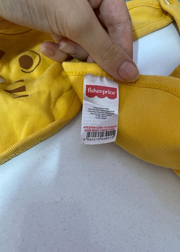 Fisher price Bebek önlük ve şapkası - Görsel 2