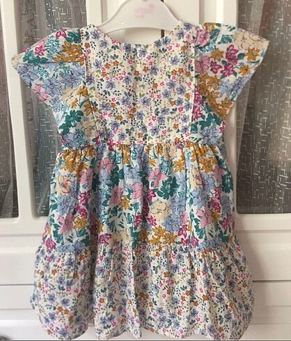 Zara Zara kız bebek çiçekli yazlık elbise