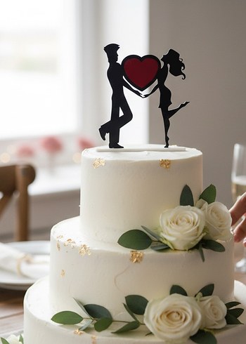 Siyah Aşk Figürlü Dekoratif Biblo - Görsel 2