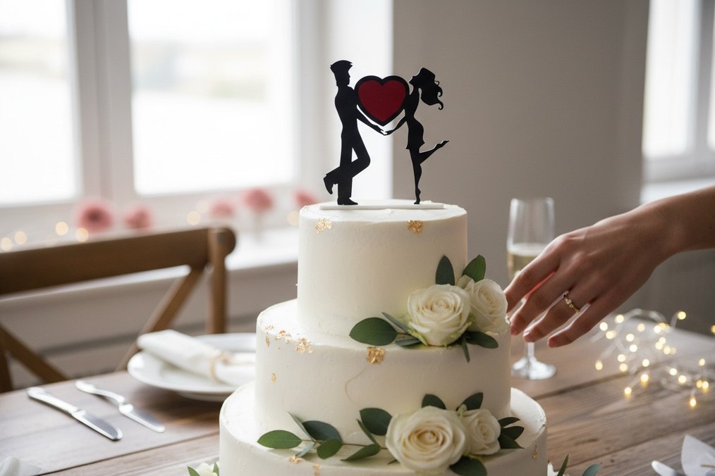 Siyah Aşk Figürlü Dekoratif Biblo - Görsel 2