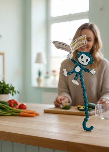 Eğlenceli ve Eklemli Maymun Anahtarlık (4 adet ) - Görsel 4