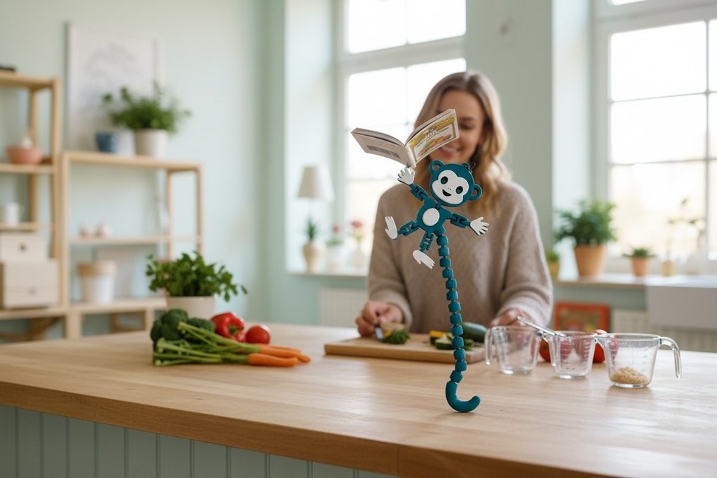 Eğlenceli ve Eklemli Maymun Anahtarlık (4 adet ) - Görsel 4