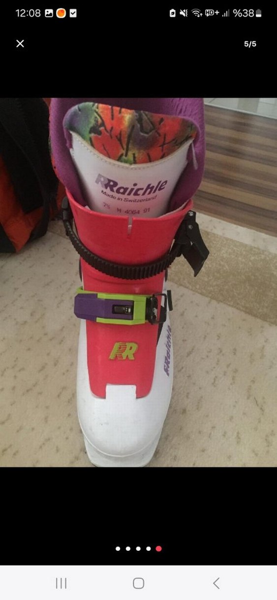 Renkli erkek Kayak Botları Velcro Bantlı - Görsel 3