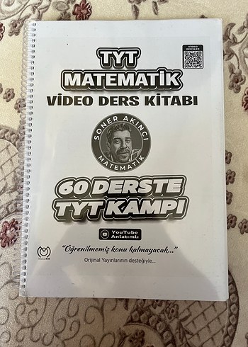 Soner akıncı TYT Matematik Video Ders Kitabı 60 Ders tyt kampı