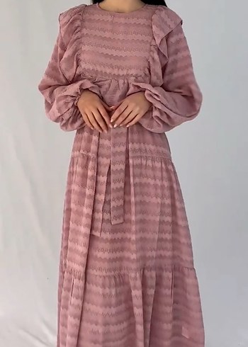 Diğer ZULAYS Marka pembe tesettür elbise