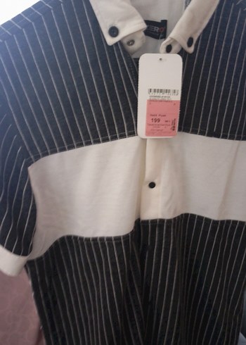 Düğmeli Kısa Kollu Erkek Gömlek - Görsel 4