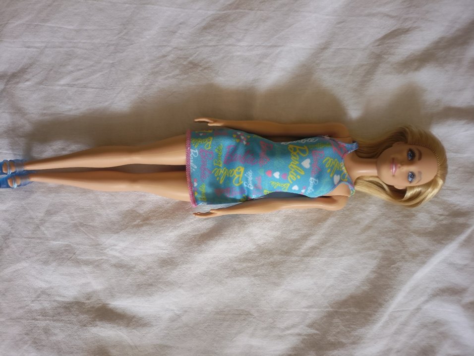 Pastel Mavi Barbie Bebek - Görsel 3