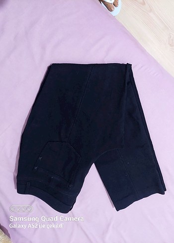 Siyah Kadın pantolon kumaşı esnek - Görsel 6