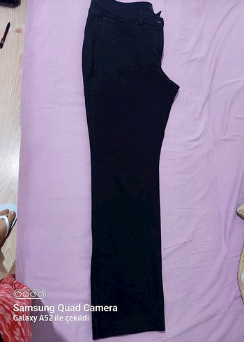 Siyah Kadın pantolon kumaşı esnek - Görsel 5