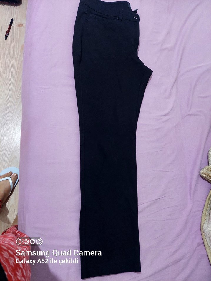 Siyah Kadın pantolon kumaşı esnek - Görsel 5