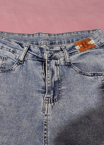 Düğmeli Mavi Kot - Görsel 4