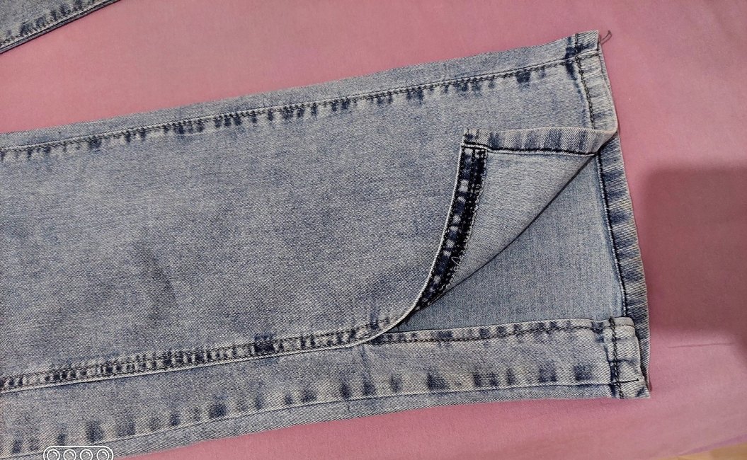 Düğmeli Mavi Kot - Görsel 3