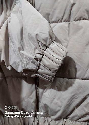 Gri Kadın Günlük Midi Mont - Görsel 2