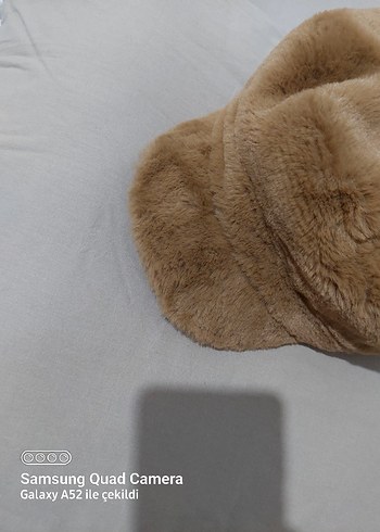 Bej Kürklü Kadın Şapka - Görsel 2