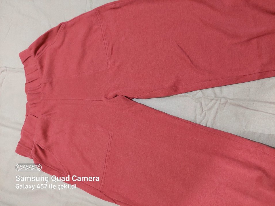 Kırmızı Kadın Basic Uzun Kollu Sweatshirt - Görsel 2