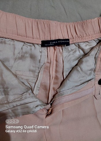 Kadın Bej Midi Salaş Kumaş Pantolon - Görsel 5