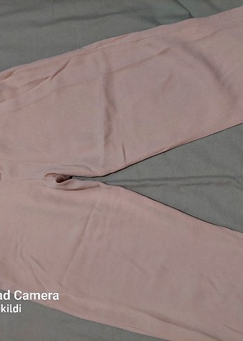 Kadın Bej Midi Salaş Kumaş Pantolon - Görsel 7