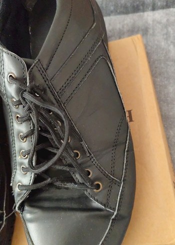 Erkek Siyah Street Style Bağcıklı Ayakkabı - Görsel 3