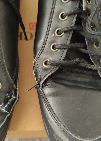 Erkek Siyah Street Style Bağcıklı Ayakkabı - Görsel 6