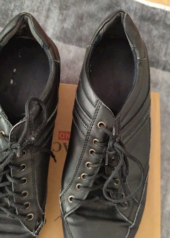 Erkek Siyah Street Style Bağcıklı Ayakkabı - Görsel 4