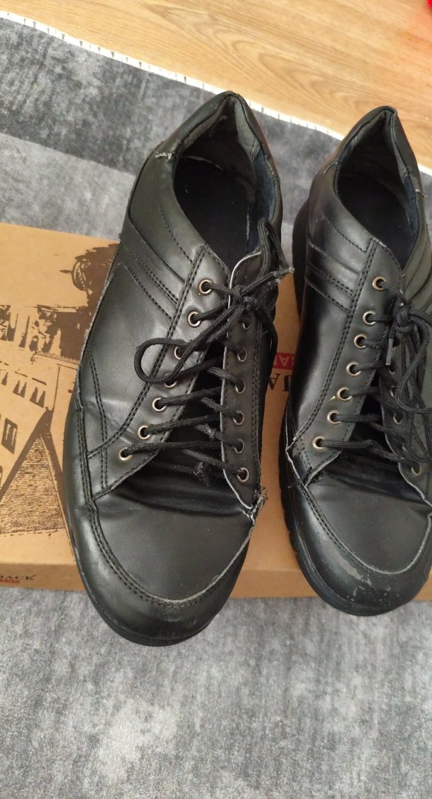 Erkek Siyah Street Style Bağcıklı Ayakkabı - Görsel 2